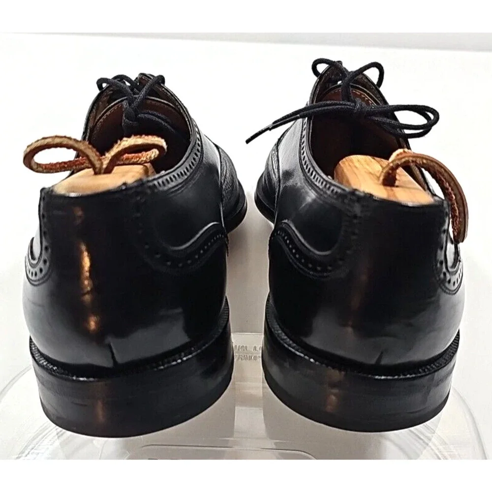 Mezlan ~Men’s Size 9.5W~ Black Oxfords Leather Dress Shoes Florence.